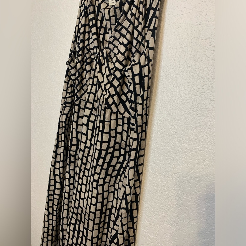 Kenneth Cole Women Sz 3X Sleeveless Black & Tan Geometric Print Career - Picture 8 of 8